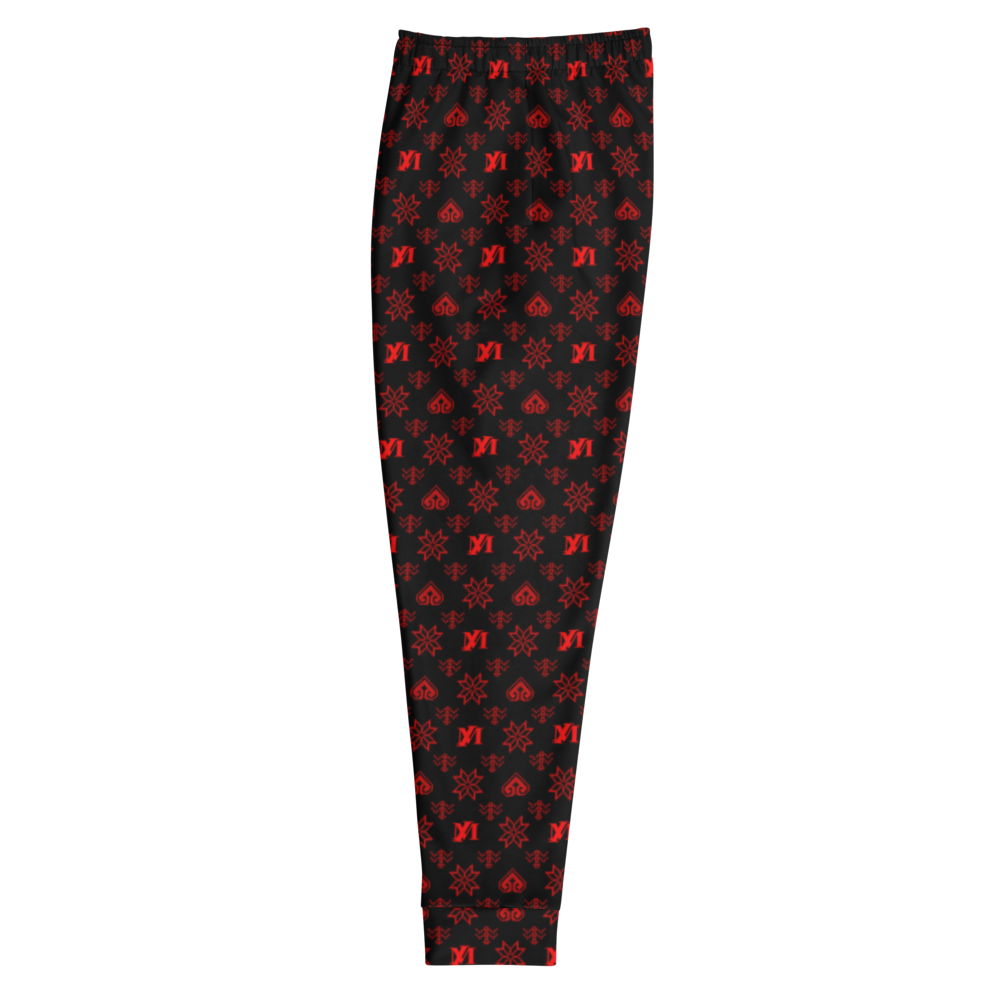 Unisex Monogram Joggers (Crimson)