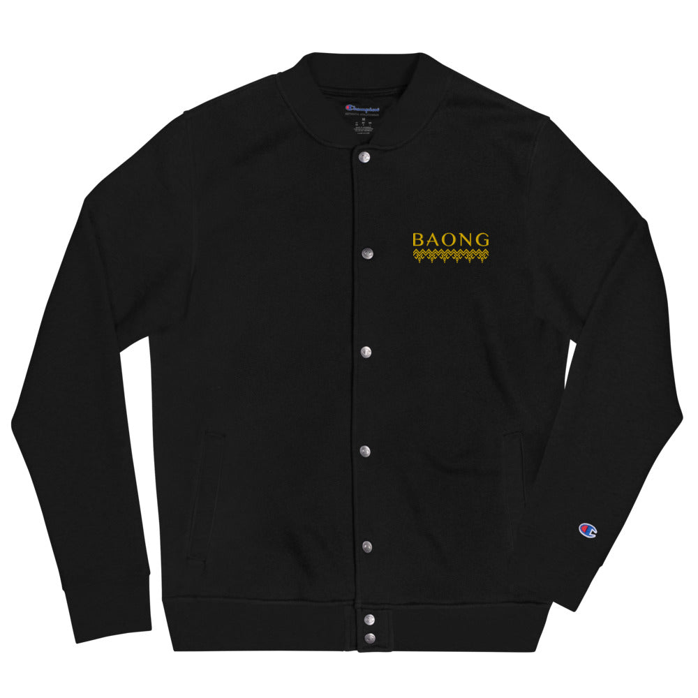 BAONG Elevate Champion Bomber Jacket (Gold Embroidered)