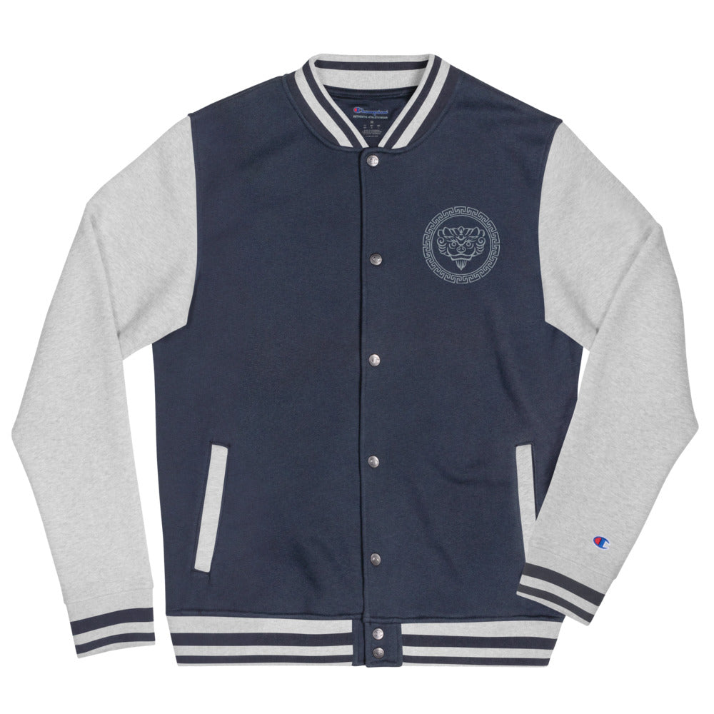 Mystic Champion Bomber Jacket (Silver Embroidered)