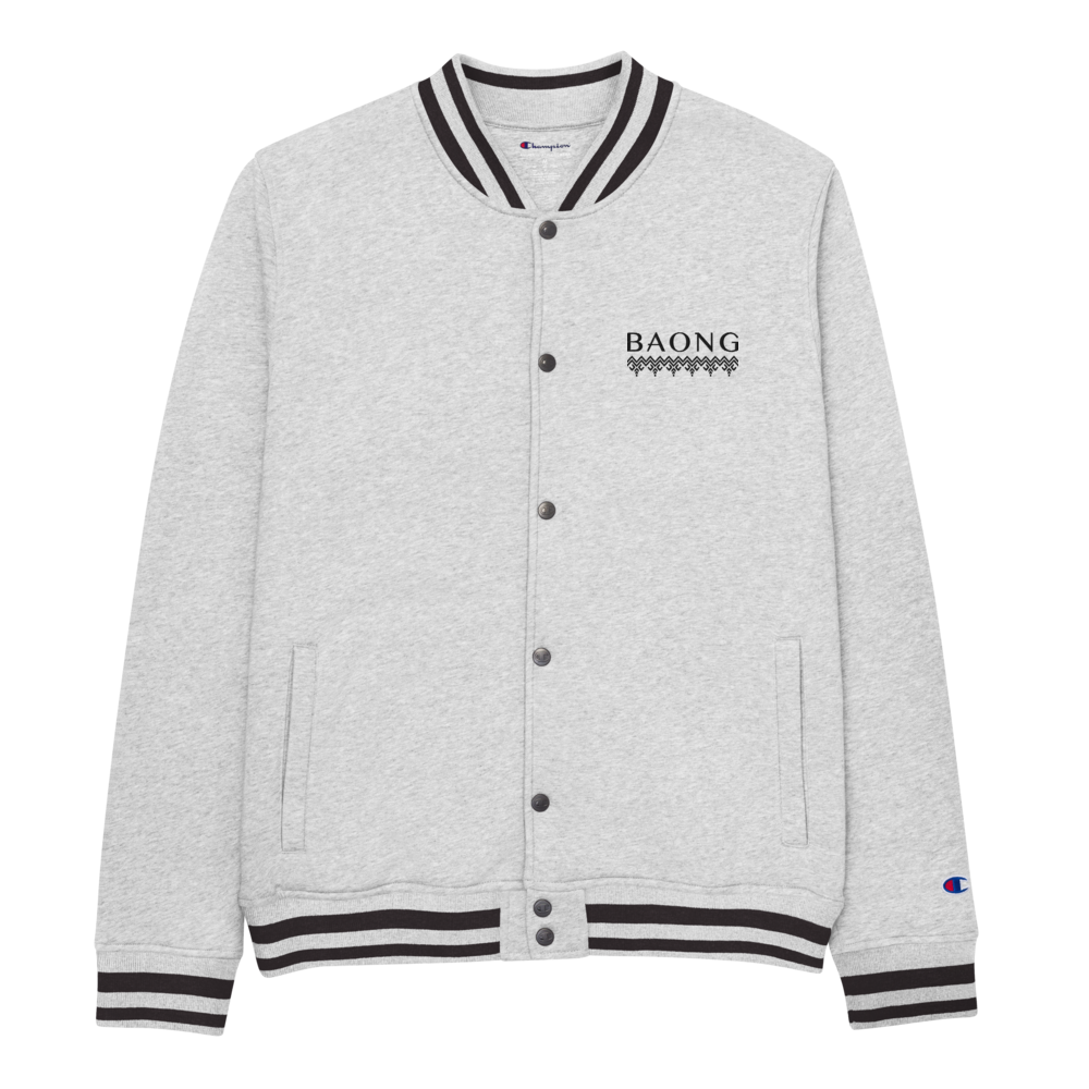 BAONG Elevate Champion Bomber Jacket (Black Embroidered)