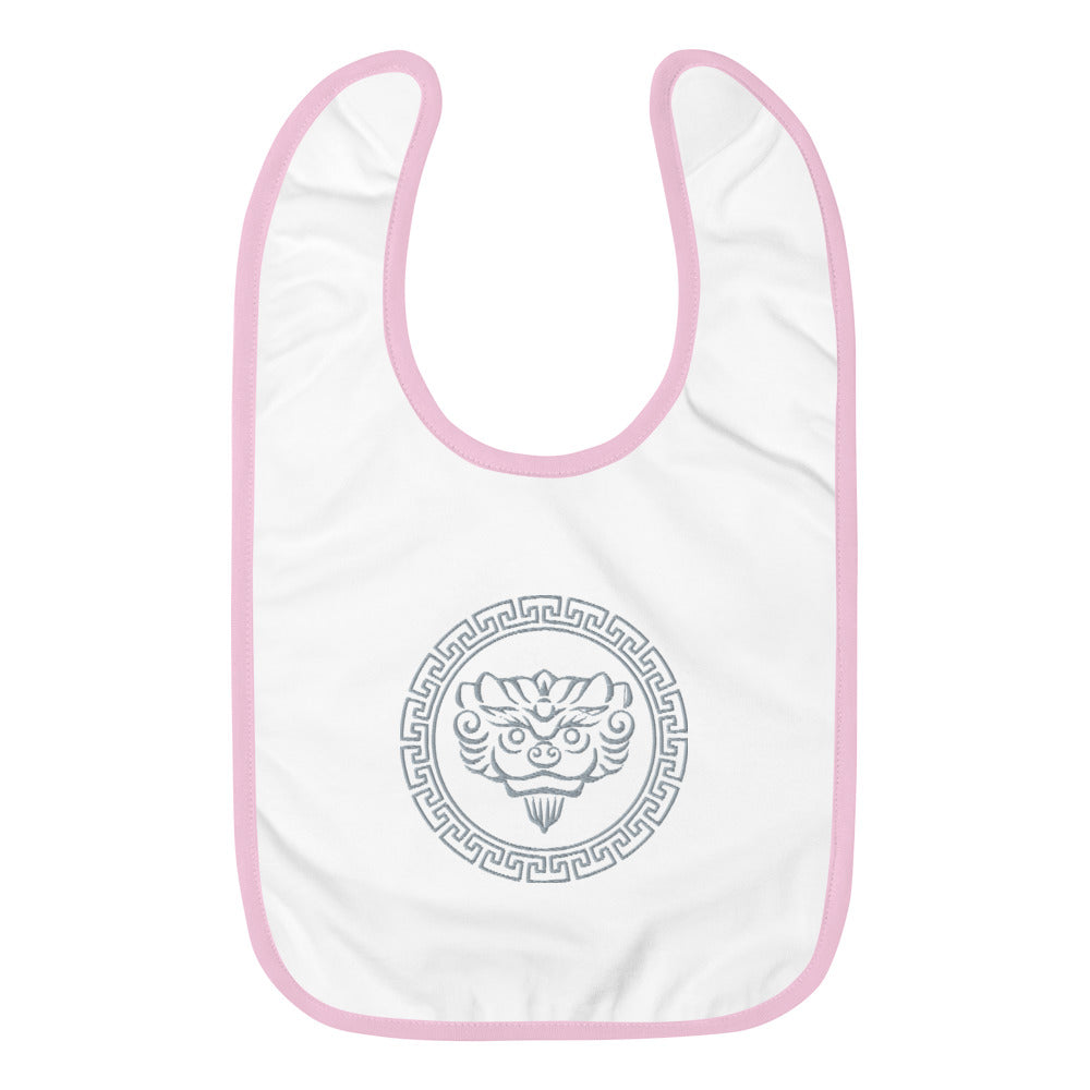 Mystic Baby Bib (Silver Embroidered)