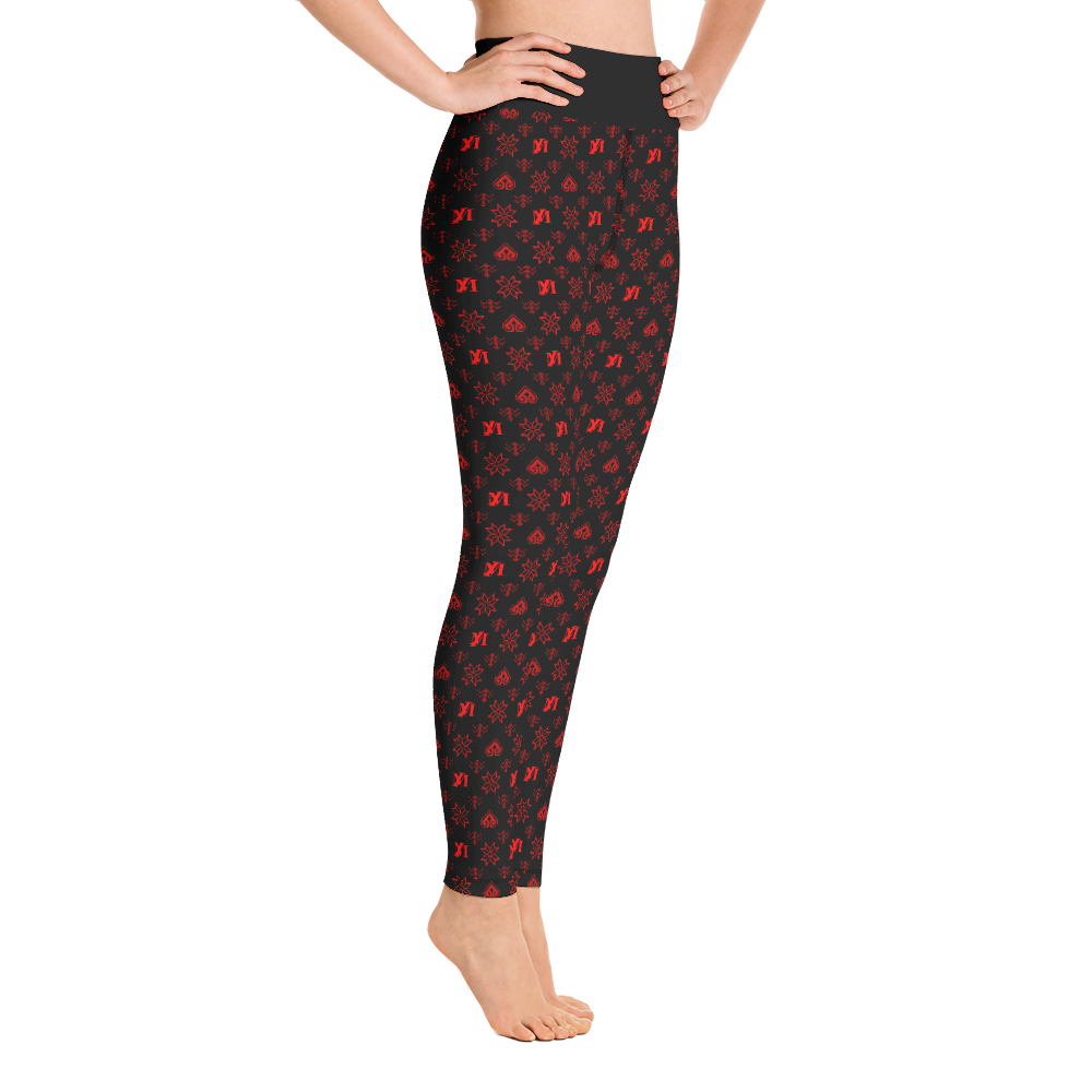 Crimson Yoga Leggings