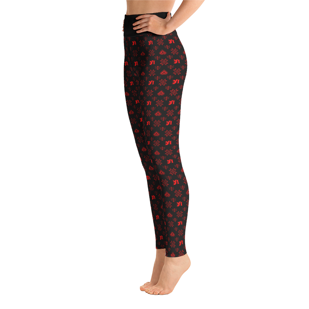 Crimson Yoga Leggings