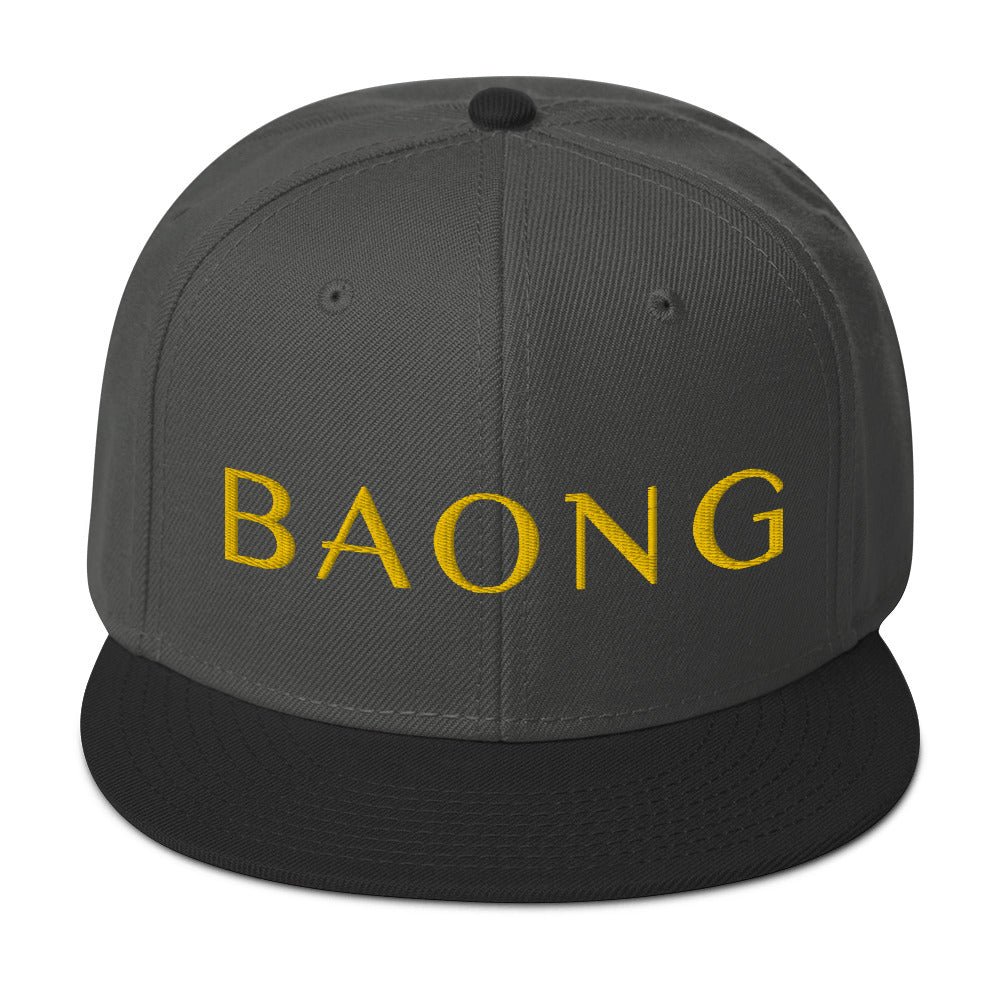 BAONG Embroidered Snapback (Gold)