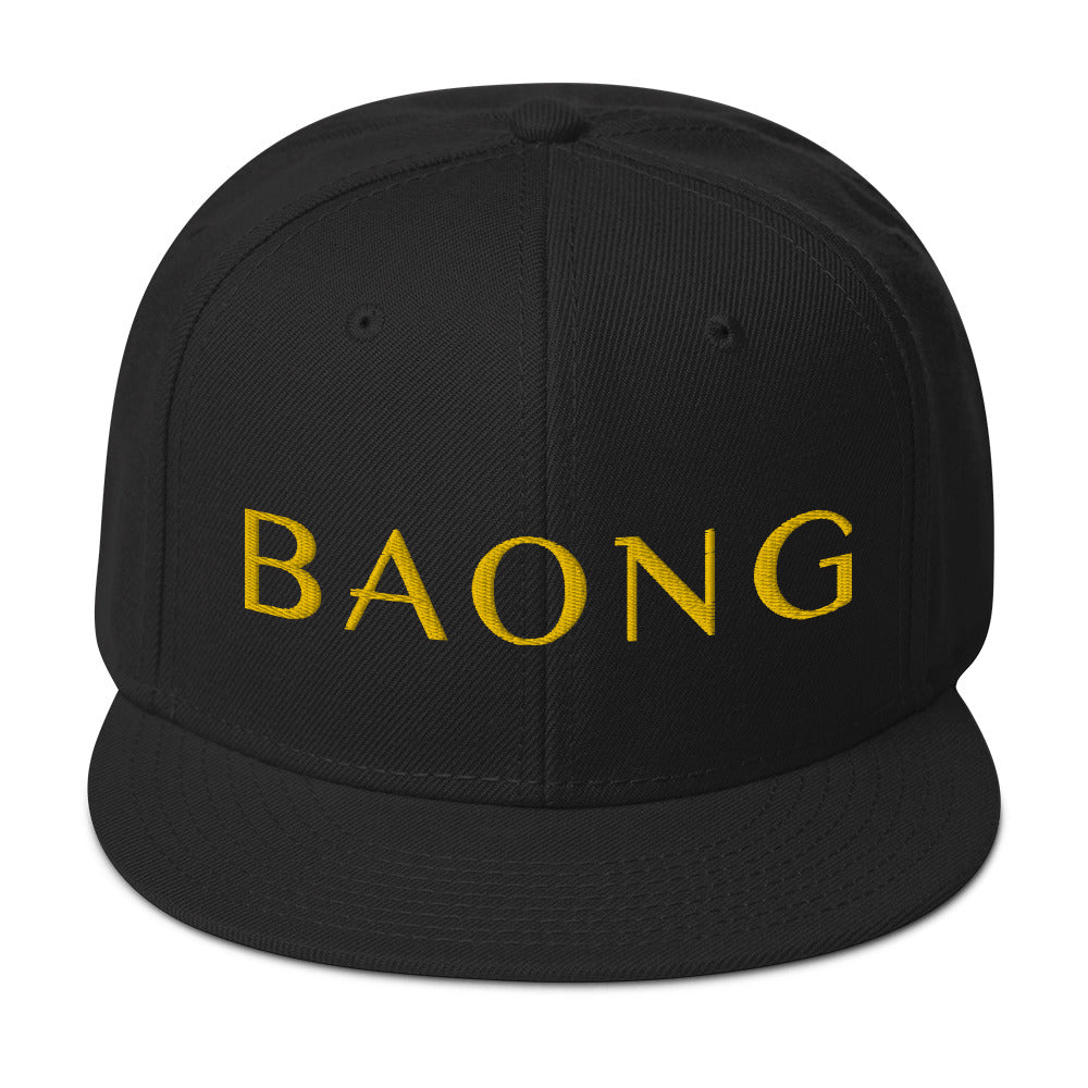 BAONG Embroidered Snapback (Gold)
