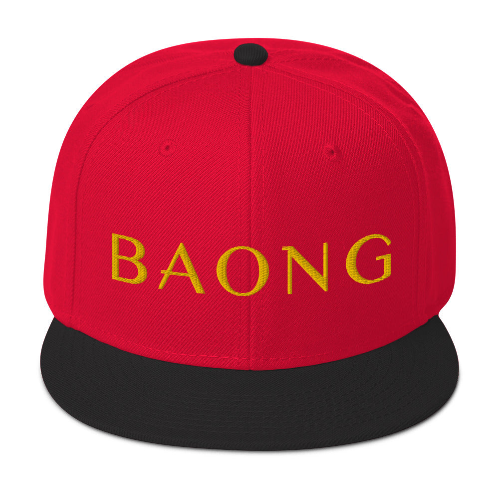 BAONG Embroidered Snapback (Gold)