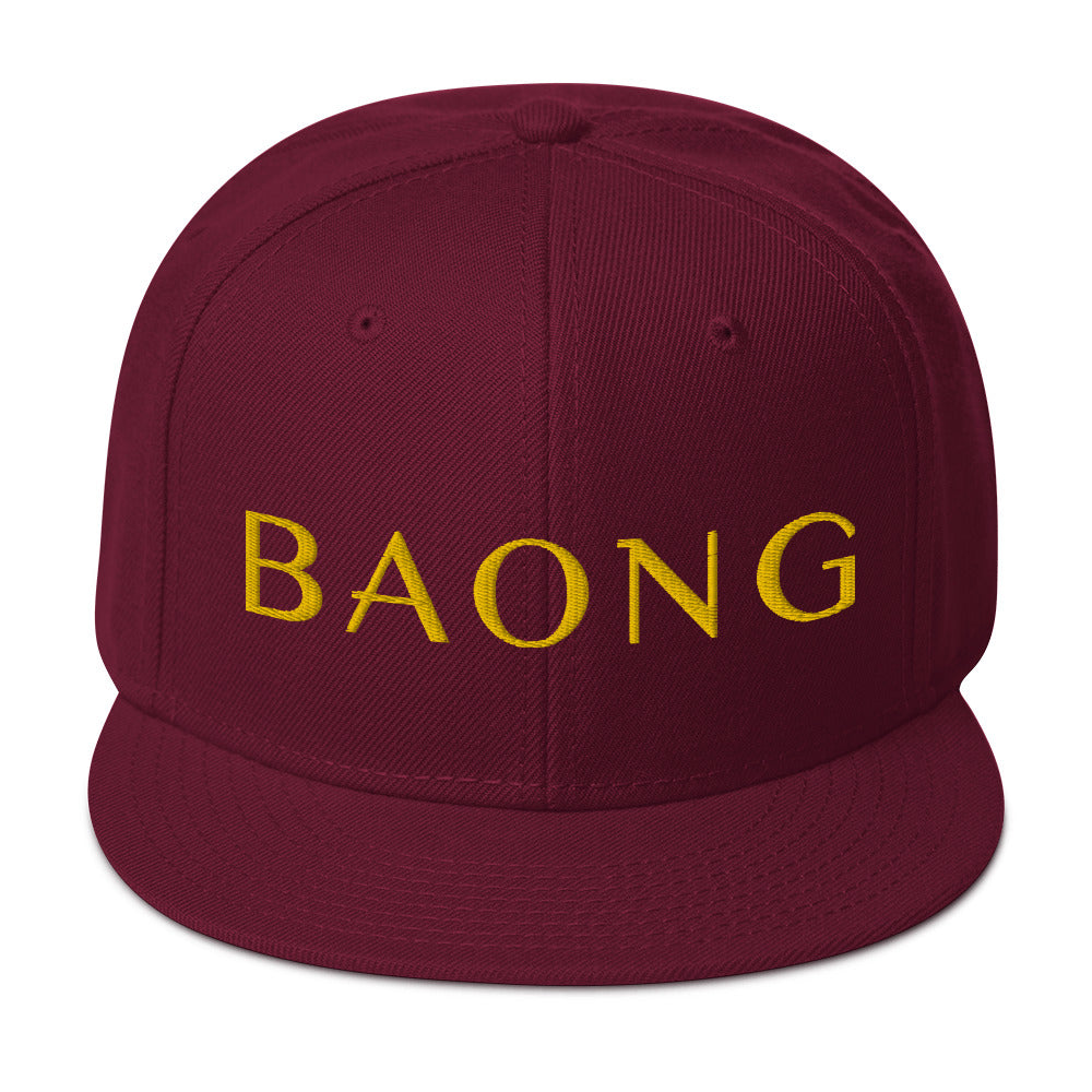 BAONG Embroidered Snapback (Gold)