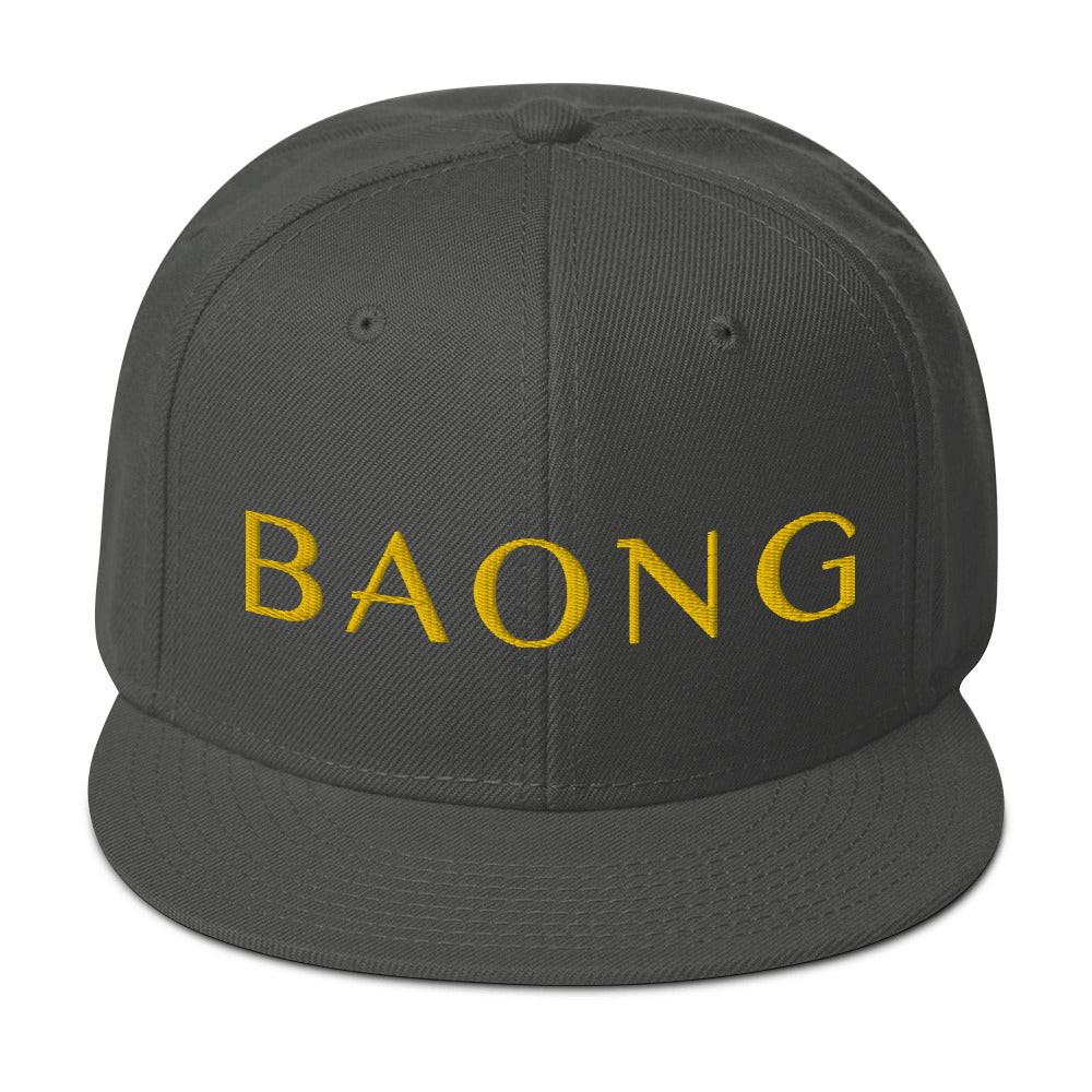 BAONG Embroidered Snapback (Gold)