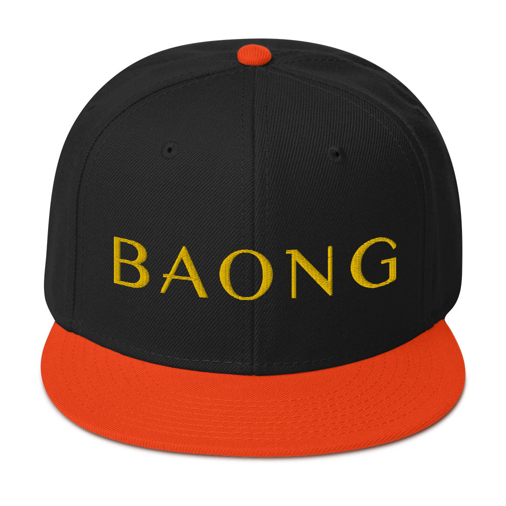 BAONG Embroidered Snapback (Gold)