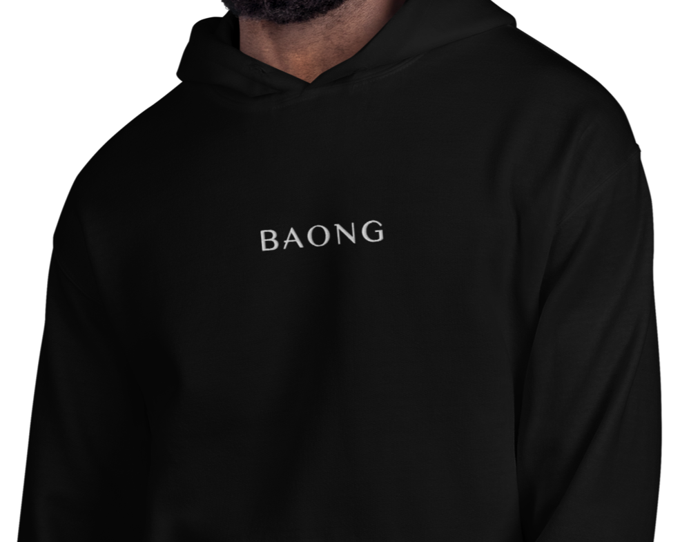 BAONG X22 Hoodie (Crystal White Embroidery)