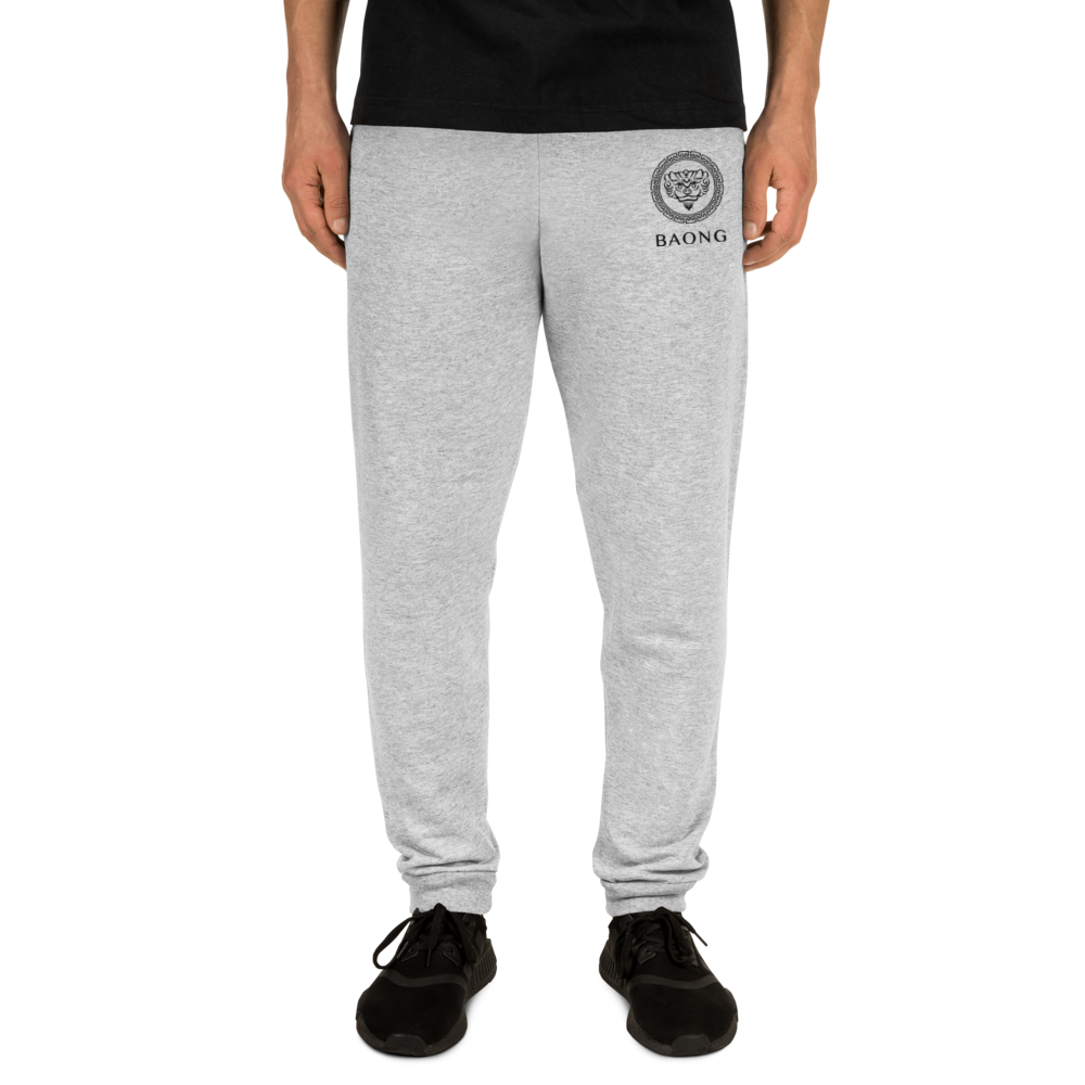 BAONG Unisex Joggers Embroidered (Black)
