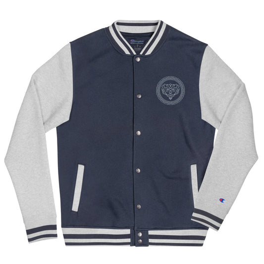 Mystic Champion Bomber Jacket (Silver Embroidered)