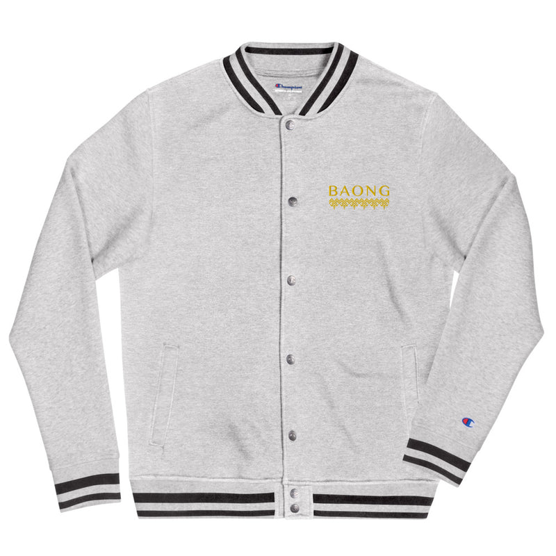 BAONG Elevate Champion Bomber Jacket (Gold Embroidered)