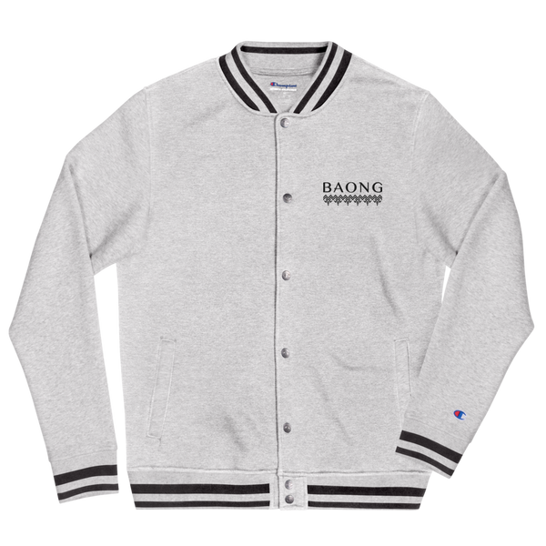 BAONG Elevate Champion Bomber Jacket (Black Embroidered)