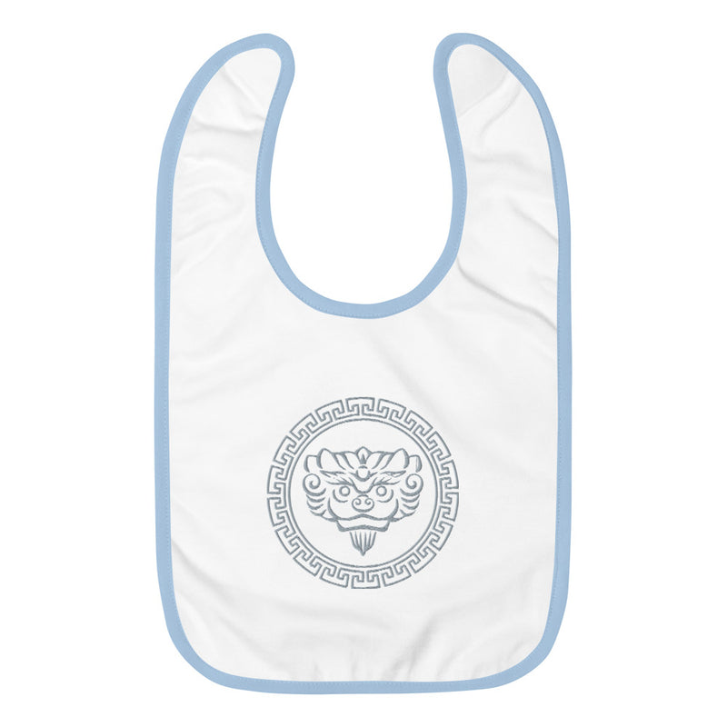 Mystic Baby Bib (Silver Embroidered)