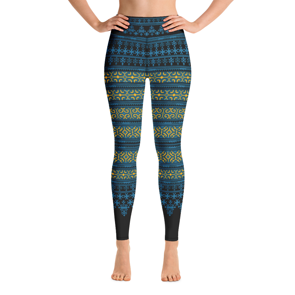 labakihah yoga pants women tribal style printed leggings high