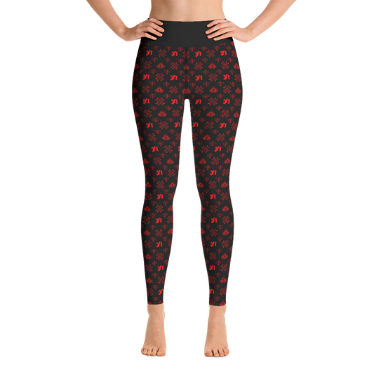 Crimson Yoga Leggings