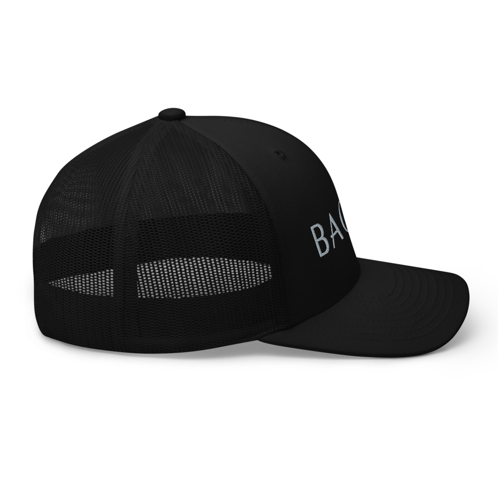 BAONG Embroidered Trucker Cap (Silver)