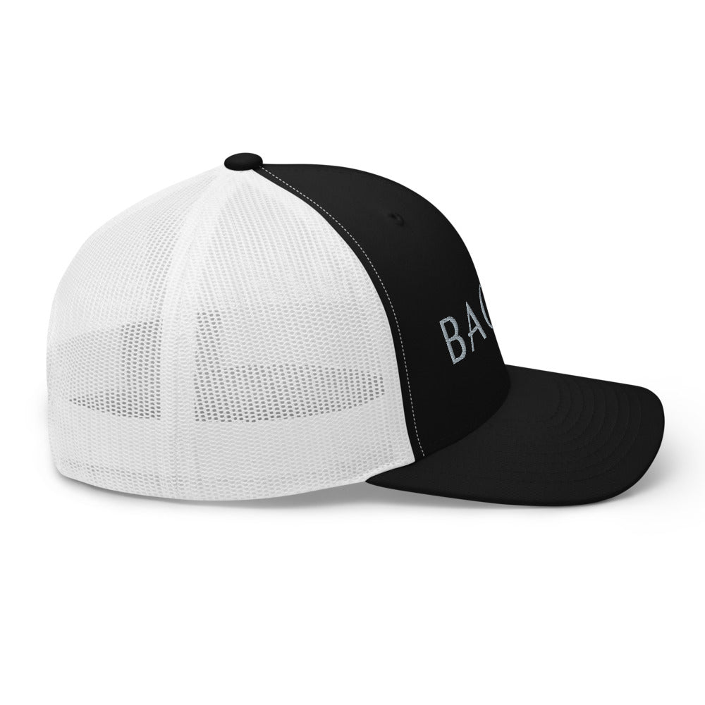 BAONG Embroidered Trucker Cap (Silver)