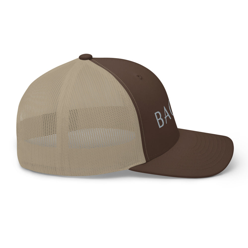 BAONG Embroidered Trucker Cap (Silver)