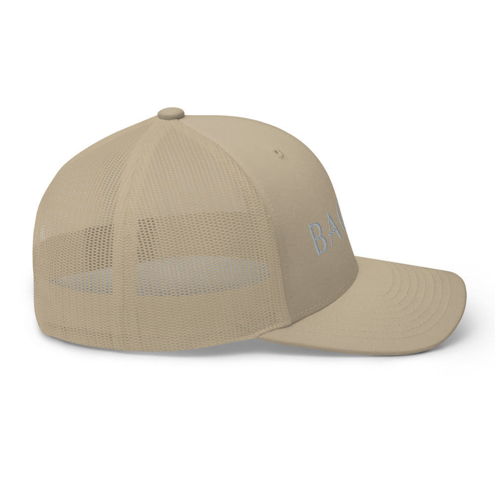 BAONG Embroidered Trucker Cap (Silver)