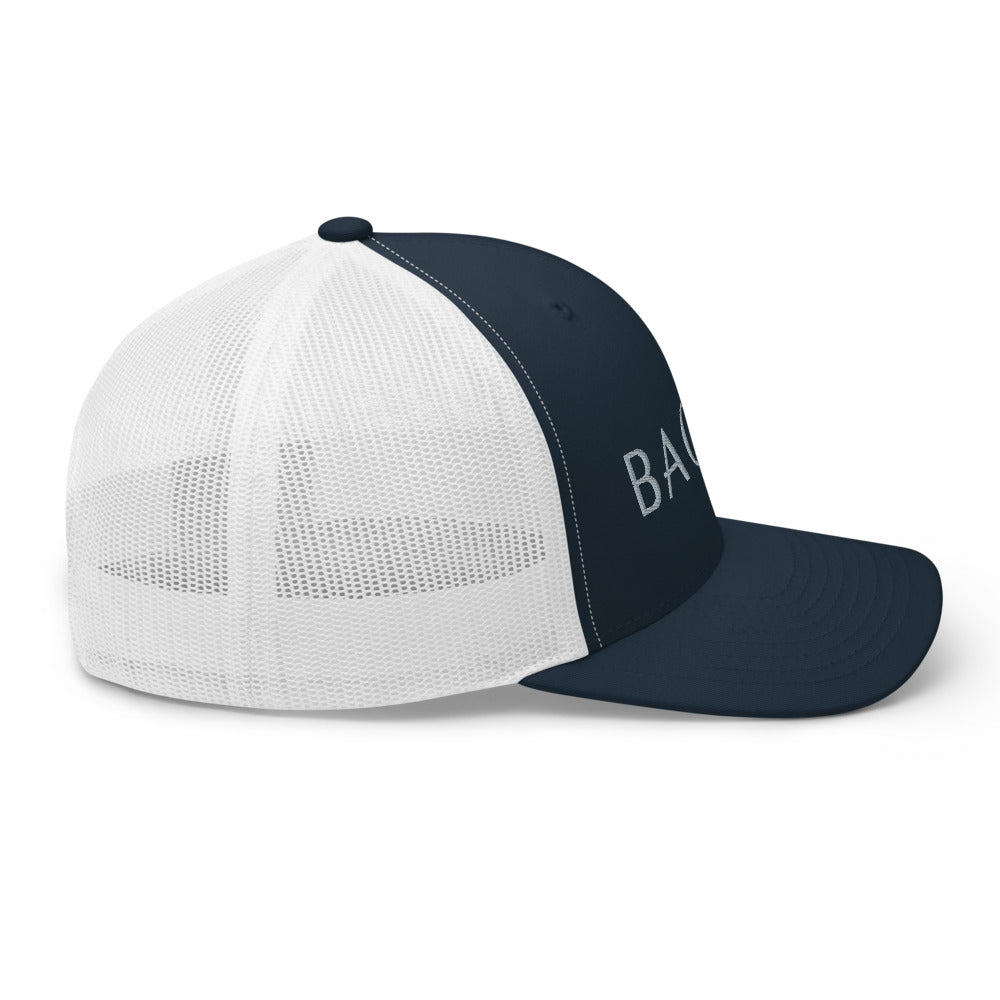 BAONG Embroidered Trucker Cap (Silver)
