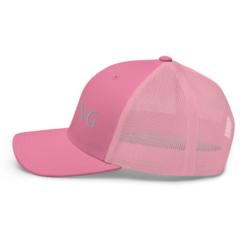 BAONG Embroidered Trucker Cap (Silver)