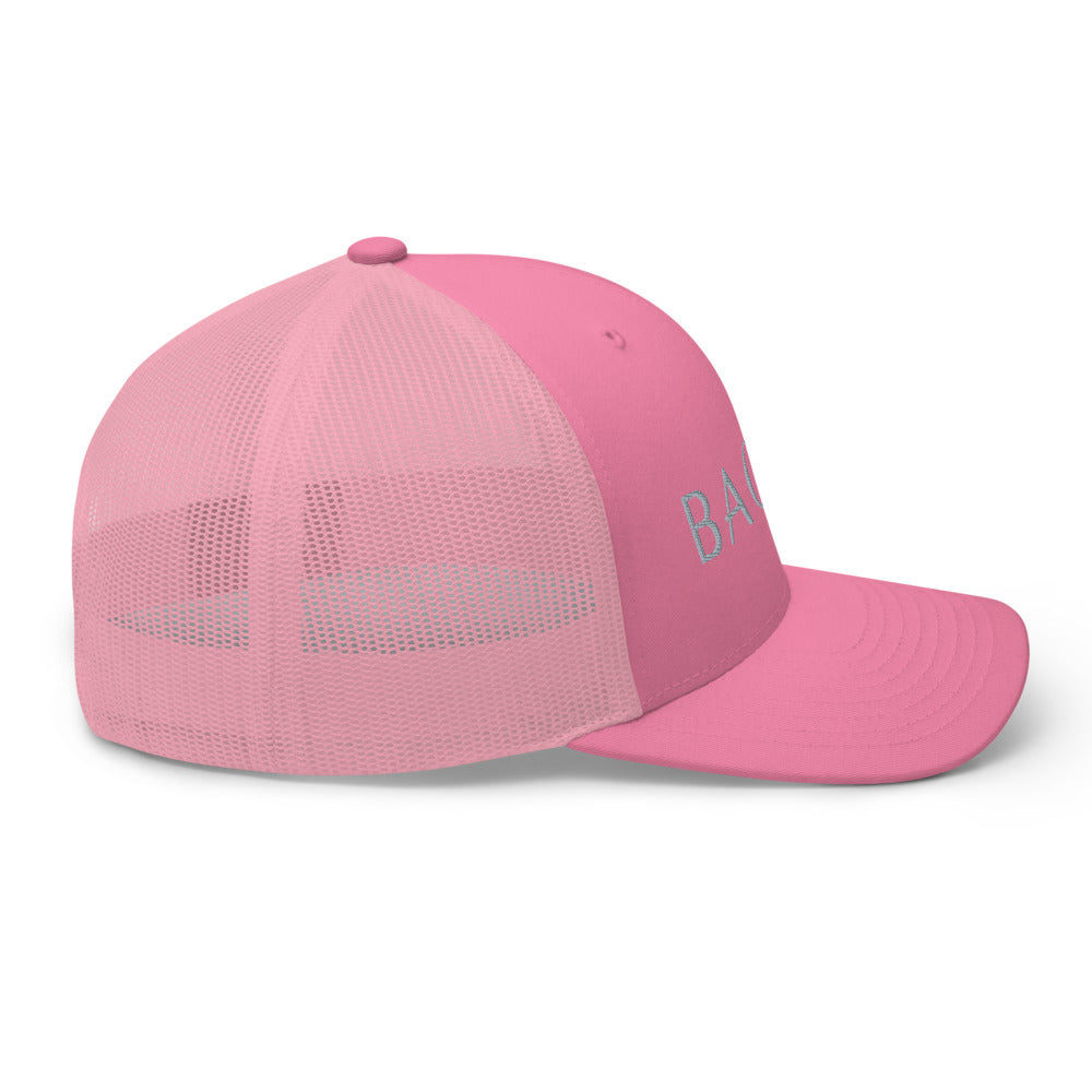 BAONG Embroidered Trucker Cap (Silver)