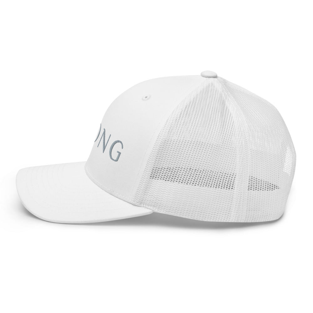 BAONG Embroidered Trucker Cap (Silver)
