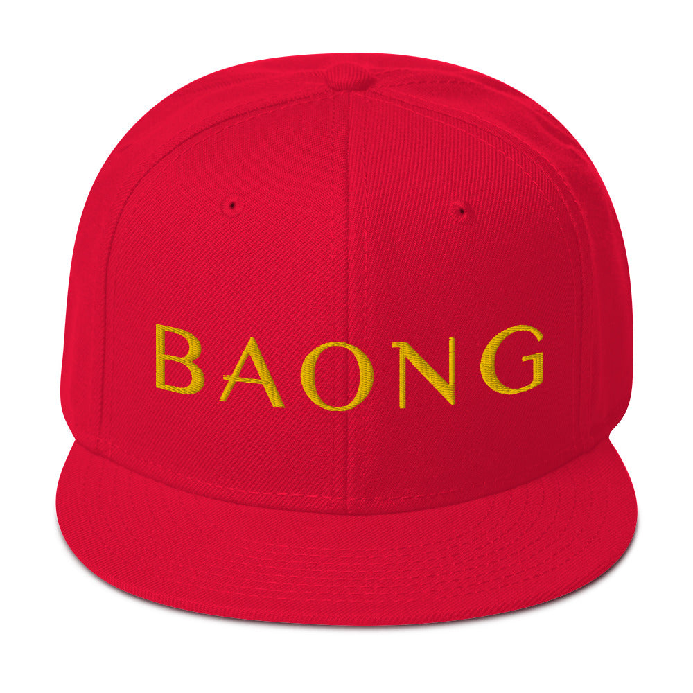 BAONG Embroidered Snapback (Gold)